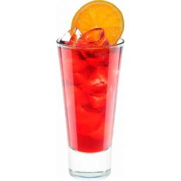 Rum with cherry juice