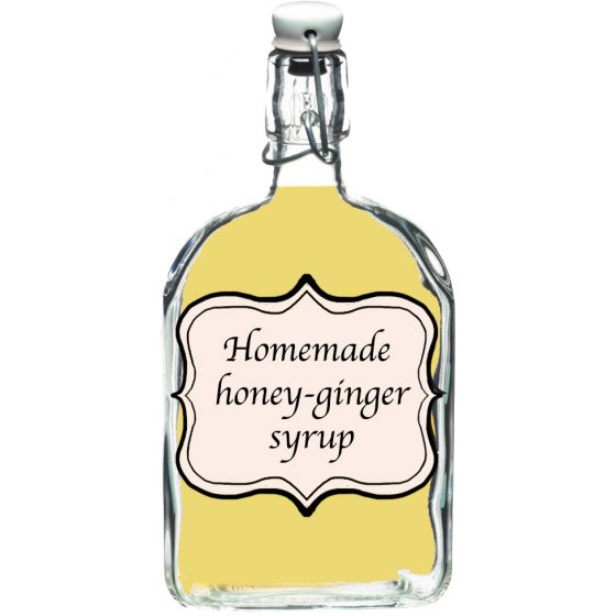 Homemade honey & ginger syrup