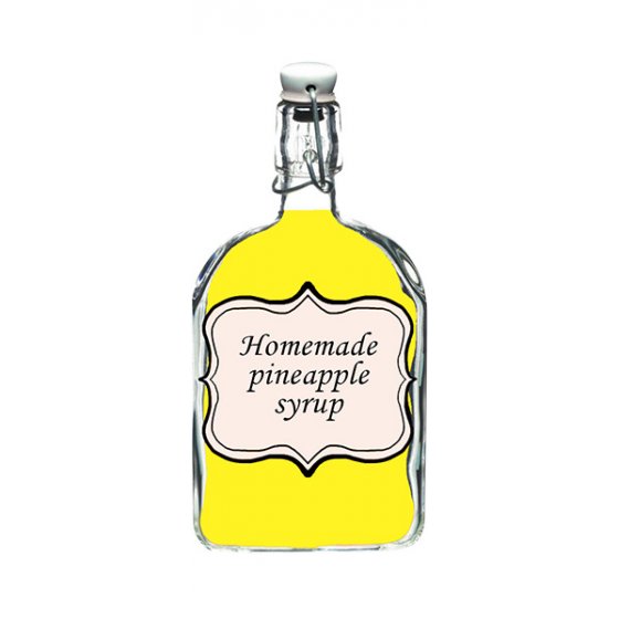 Homemade pineapple syrup