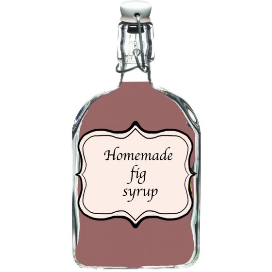 Homemade fig syrup