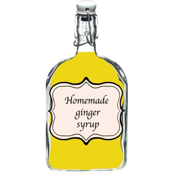 Homemade ginger syrup