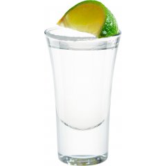 Tequila blanco con lima y sal