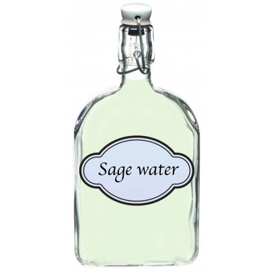 Homemade sage water