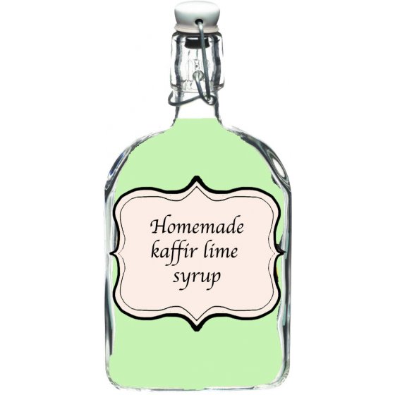 Homemade lime syrup