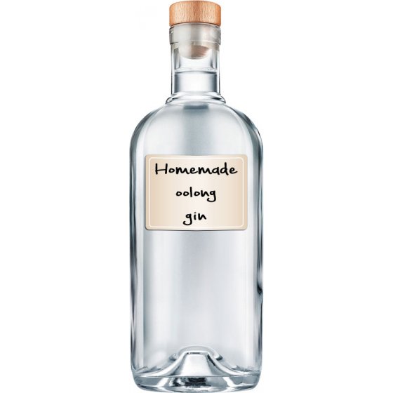 Homemade oolong gin