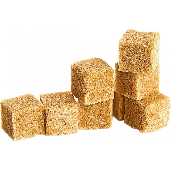Cane sugar cubes